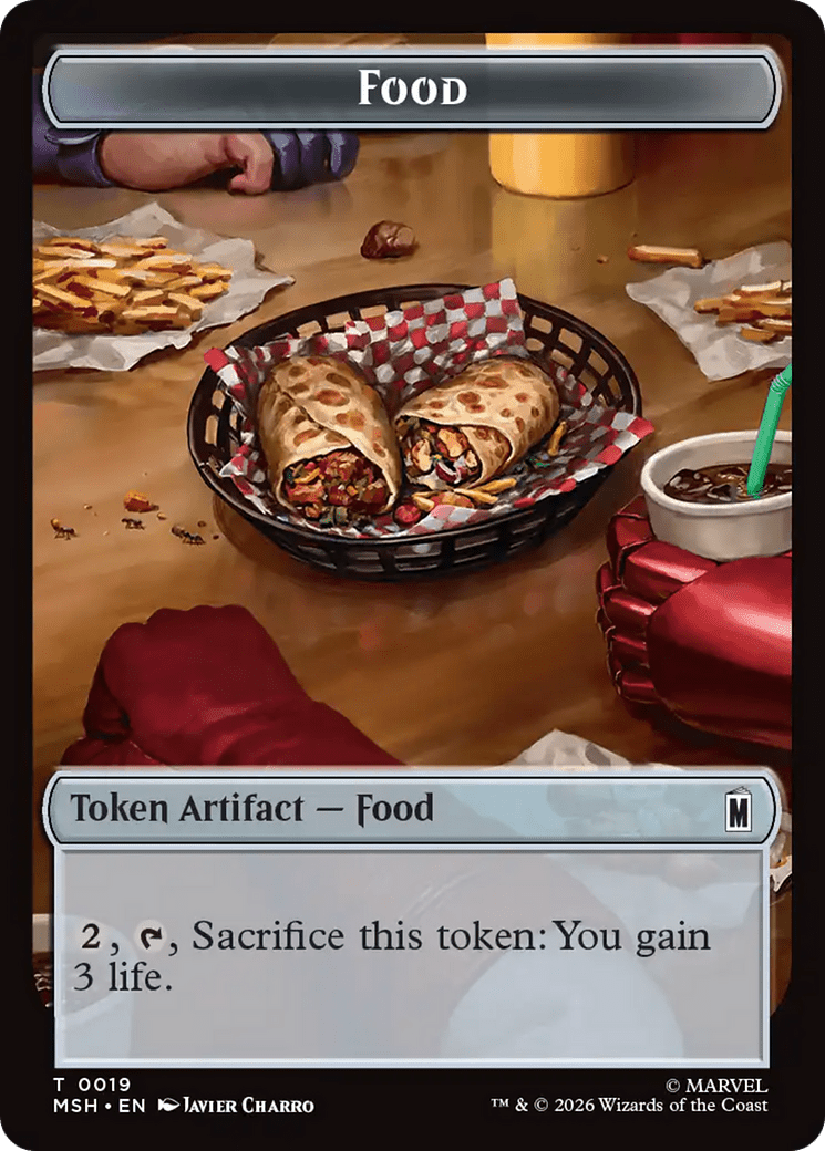 Leviathan // Food Double-Sided Token [Marvel Super Heroes Tokens] MTG Single Magic: The Gathering  | Multizone: Comics And Games