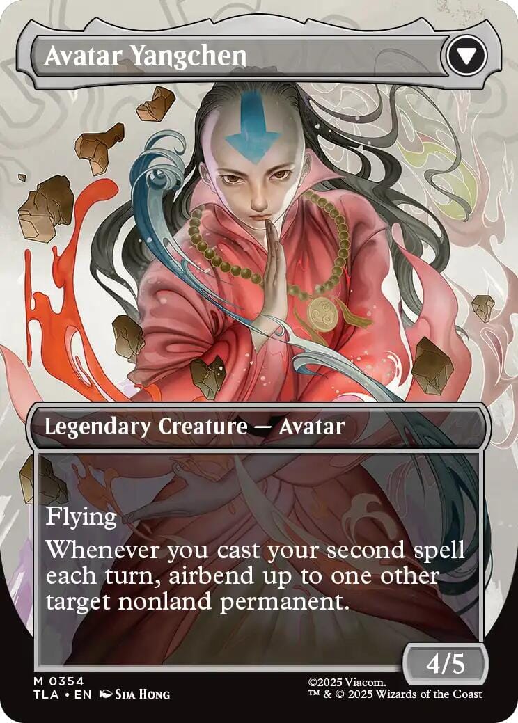 The Legend of Yangchen (Borderless) [Avatar: The Last Airbender] MTG Single Magic: The Gathering  | Multizone: Comics And Games