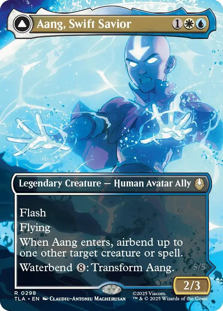 Aang, Swift Savior (298) (Borderless) [Avatar: The Last Airbender] MTG Single Magic: The Gathering  | Multizone: Comics And Games