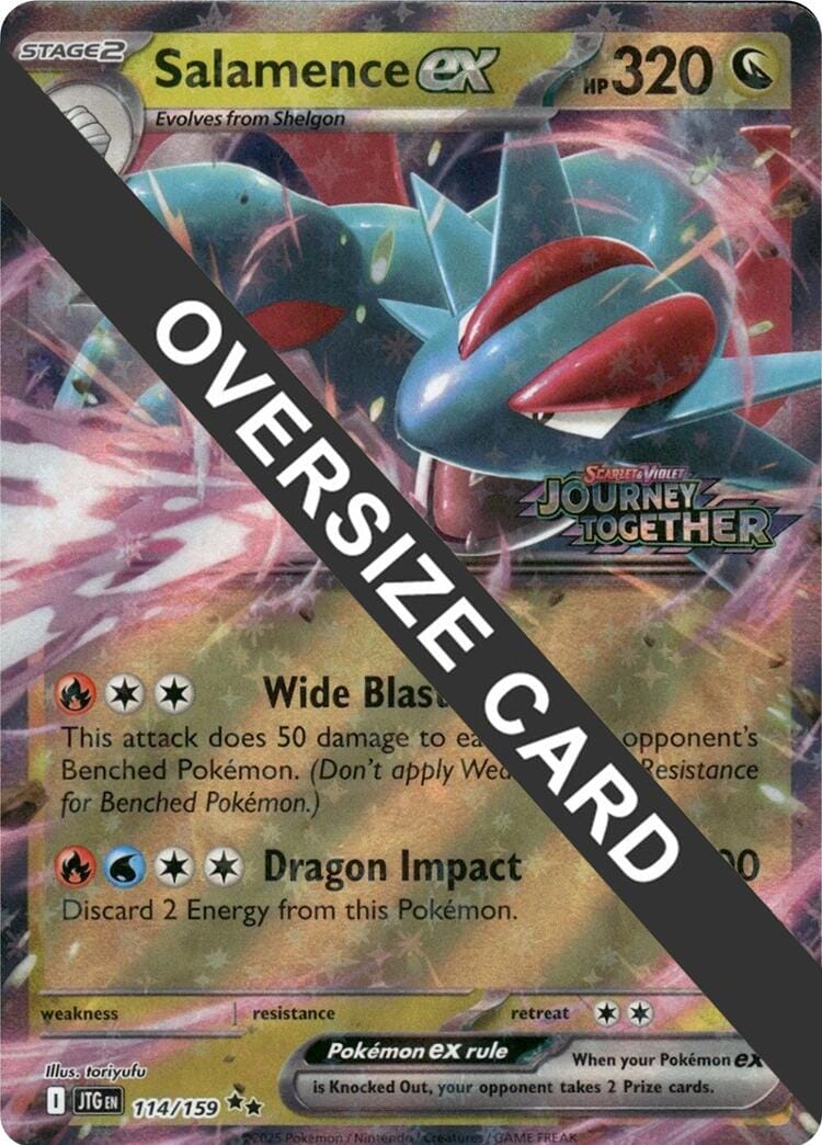 Salamence ex (114/159) (Jumbo Card) [Scarlet & Violet: Journey Together] Pokemon Single Pokémon  | Multizone: Comics And Games