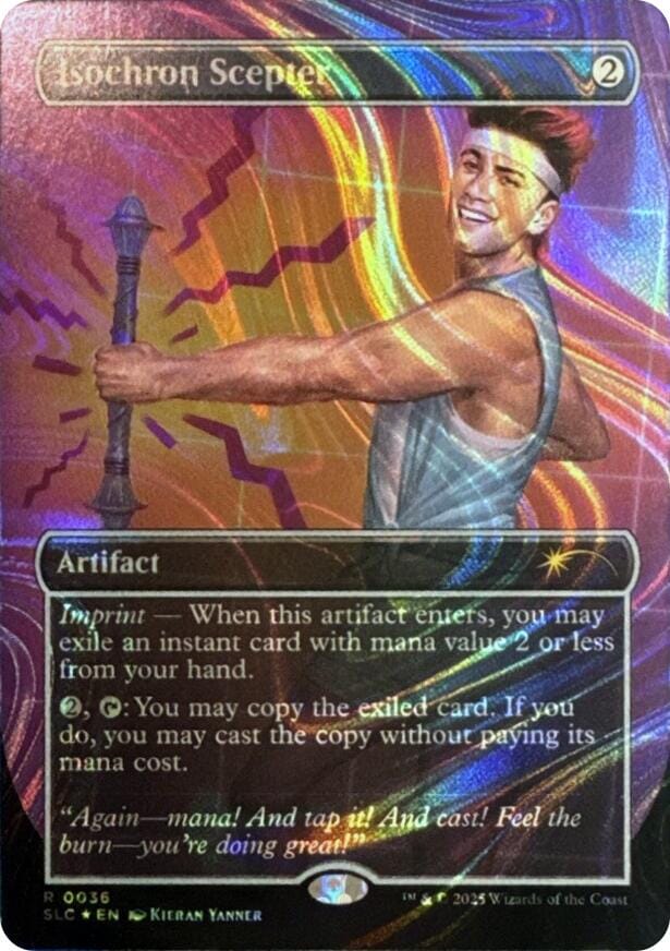 Isochron Scepter (Halo Foil) [Secret Lair Countdown Kit] MTG Single Magic: The Gathering  | Multizone: Comics And Games