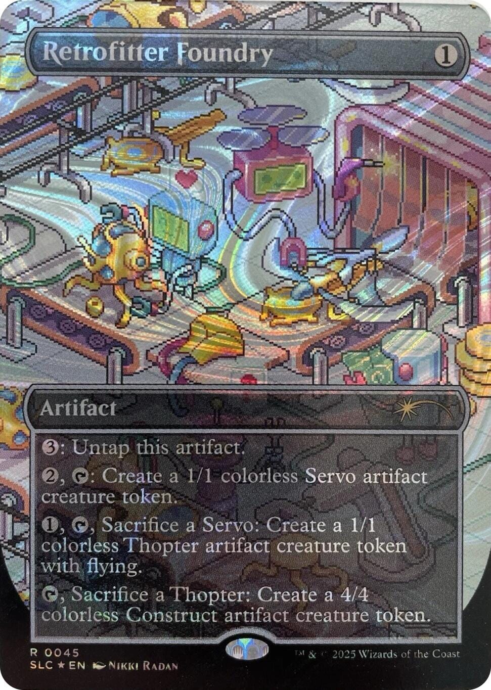 Retrofitter Foundry (Halo Foil) [Secret Lair Countdown Kit] MTG Single Magic: The Gathering  | Multizone: Comics And Games