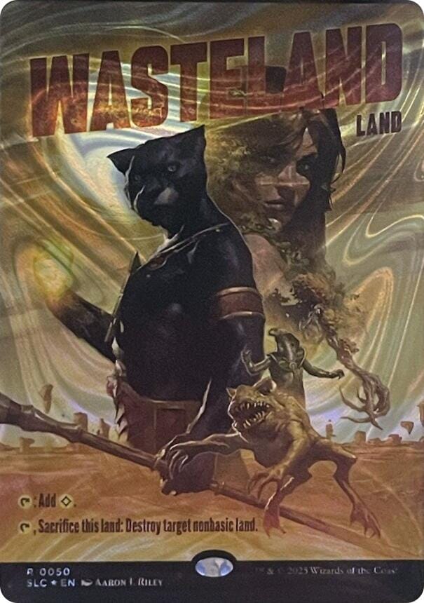 Wasteland (Halo Foil) [Secret Lair Countdown Kit] MTG Single Magic: The Gathering  | Multizone: Comics And Games
