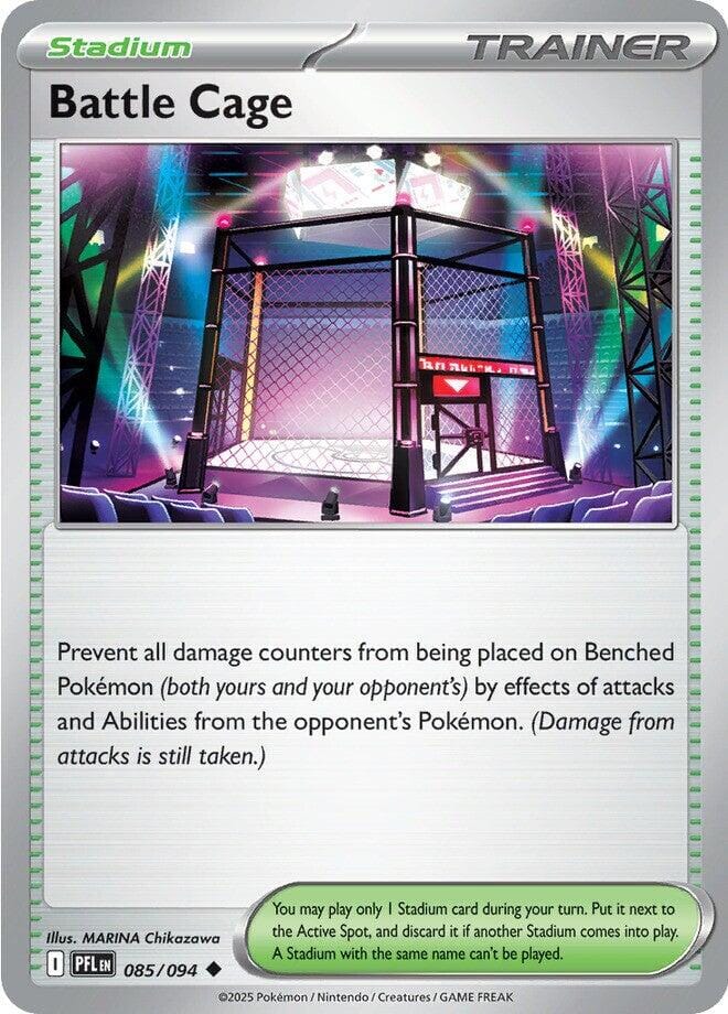 Battle Cage (085/094) [Mega Evolution: Phantasmal Flames] Pokemon Single Pokémon  | Multizone: Comics And Games