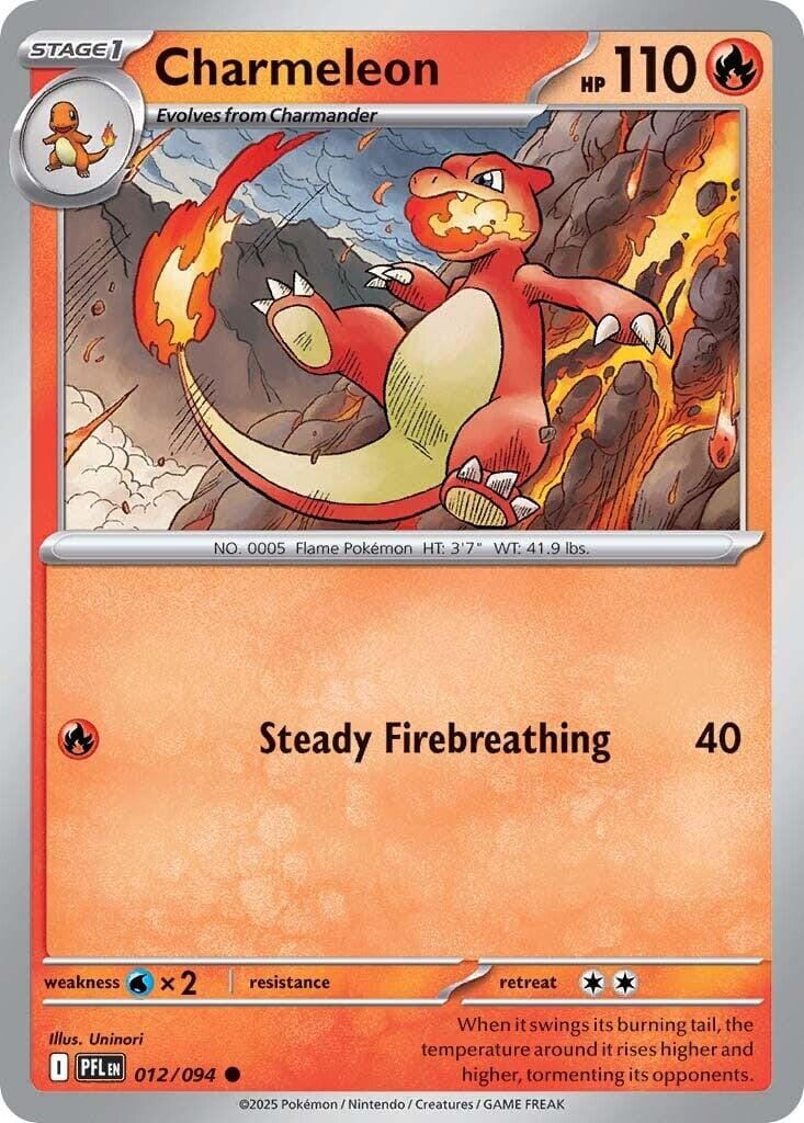 Charmeleon (012/094) [Mega Evolution: Phantasmal Flames] Pokemon Single Pokémon  | Multizone: Comics And Games