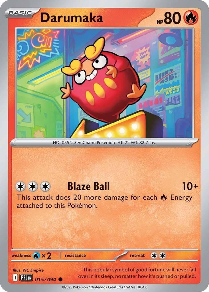 Darumaka (015/094) [Mega Evolution: Phantasmal Flames] Pokemon Single Pokémon  | Multizone: Comics And Games