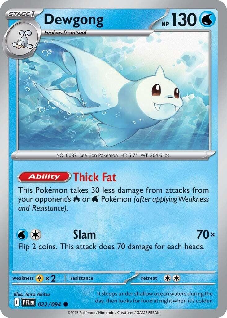 Dewgong (022/094) [Mega Evolution: Phantasmal Flames] Pokemon Single Pokémon  | Multizone: Comics And Games