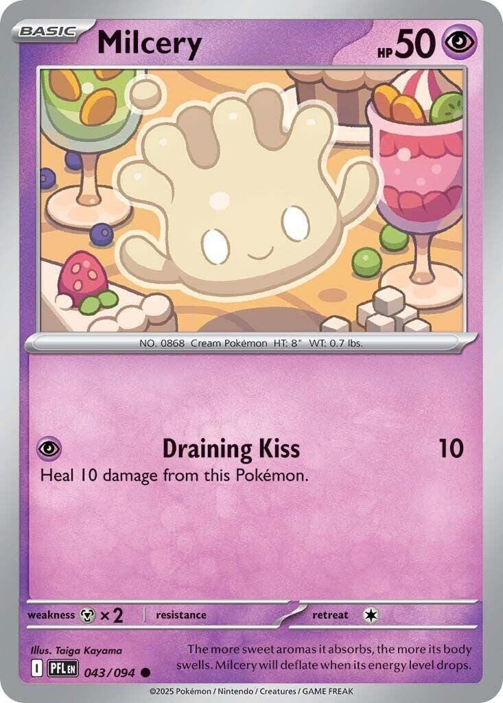 Milcery (043/094) [Mega Evolution: Phantasmal Flames] Pokemon Single Pokémon  | Multizone: Comics And Games