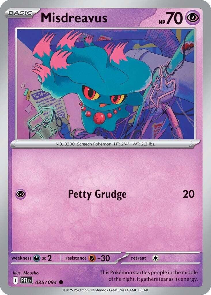 Misdreavus (035/094) [Mega Evolution: Phantasmal Flames] Pokemon Single Pokémon  | Multizone: Comics And Games