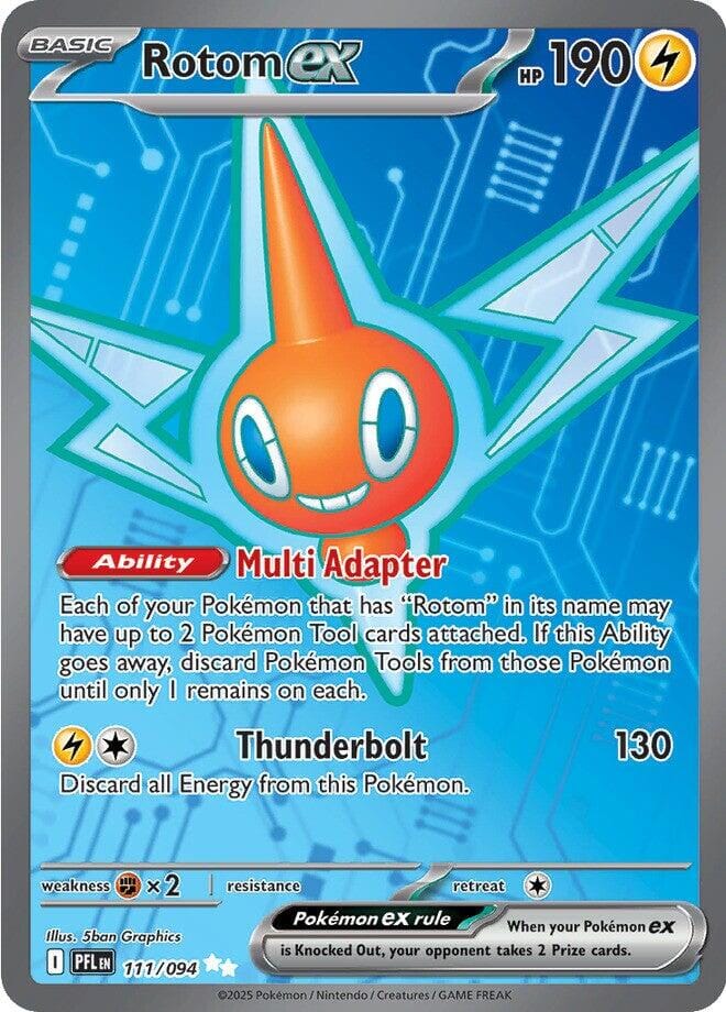 Rotom ex (111/094) [Mega Evolution: Phantasmal Flames] Pokemon Single Pokémon  | Multizone: Comics And Games