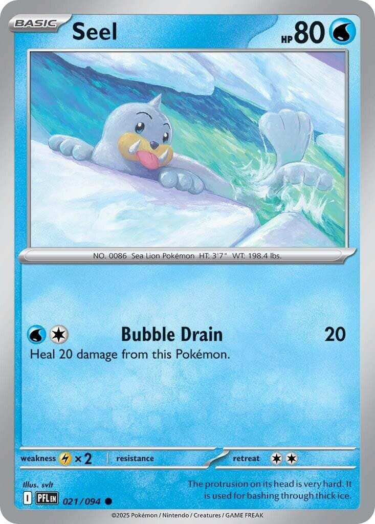 Seel (021/094) [Mega Evolution: Phantasmal Flames] Pokemon Single Pokémon  | Multizone: Comics And Games