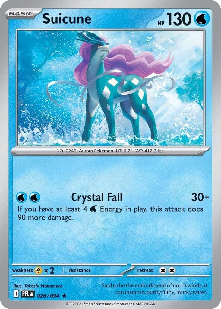 Suicune (026/094) [Mega Evolution: Phantasmal Flames] Pokemon Single Pokémon  | Multizone: Comics And Games