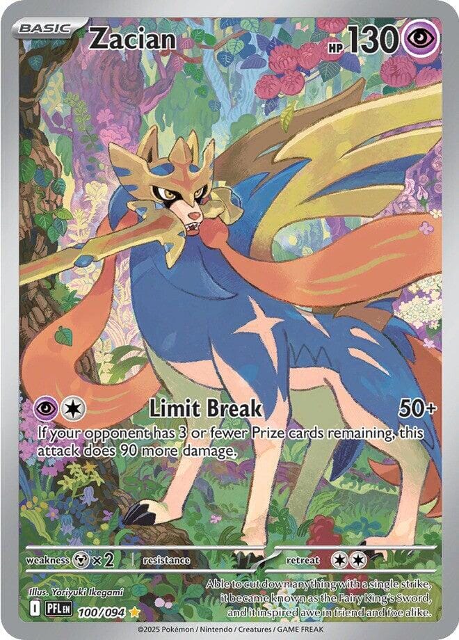 Zacian (100/094) [Mega Evolution: Phantasmal Flames] Pokemon Single Pokémon  | Multizone: Comics And Games