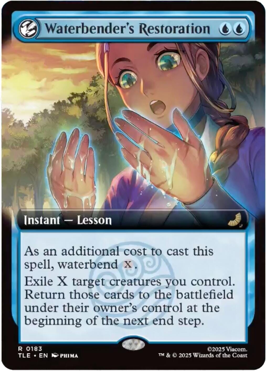 Waterbender's Restoration (Extended Art) [Avatar: The Last Airbender: Eternal-Legal] MTG Single Magic: The Gathering  | Multizone: Comics And Games