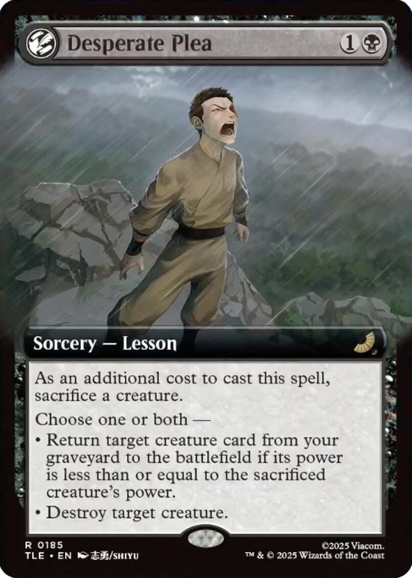 Desperate Plea (Extended Art) [Avatar: The Last Airbender: Eternal-Legal] MTG Single Magic: The Gathering  | Multizone: Comics And Games