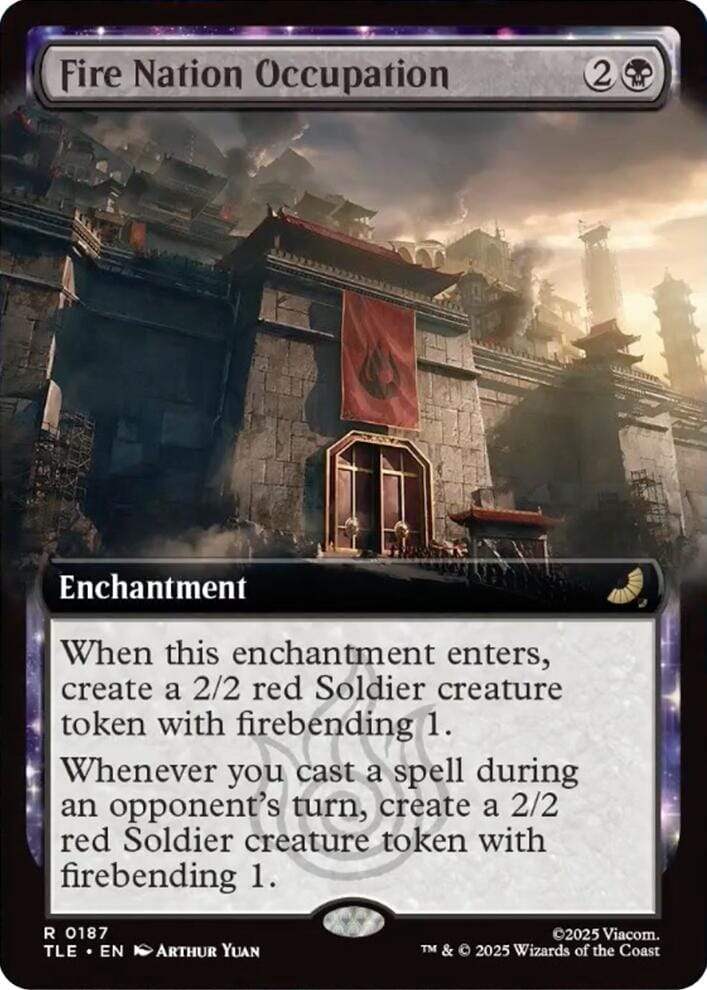 Fire Nation Occupation (Extended Art) [Avatar: The Last Airbender: Eternal-Legal] MTG Single Magic: The Gathering  | Multizone: Comics And Games