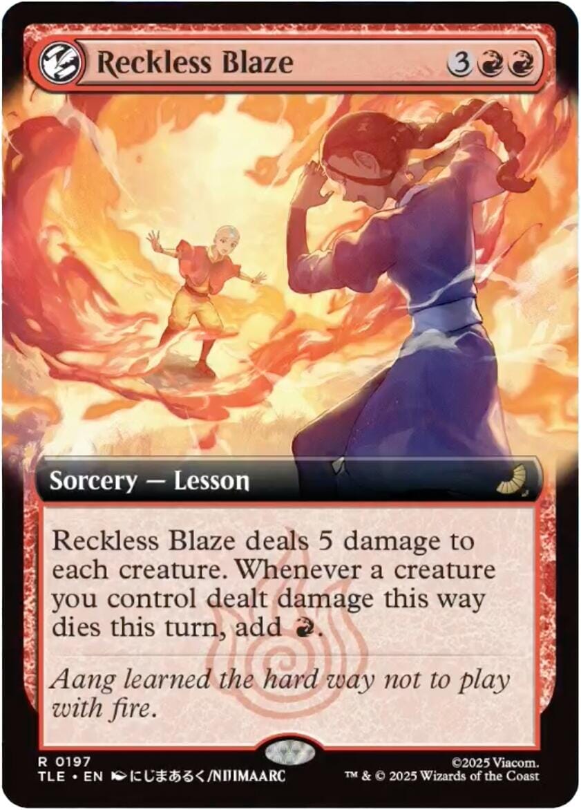 Reckless Blaze (Extended Art) [Avatar: The Last Airbender: Eternal-Legal] MTG Single Magic: The Gathering  | Multizone: Comics And Games