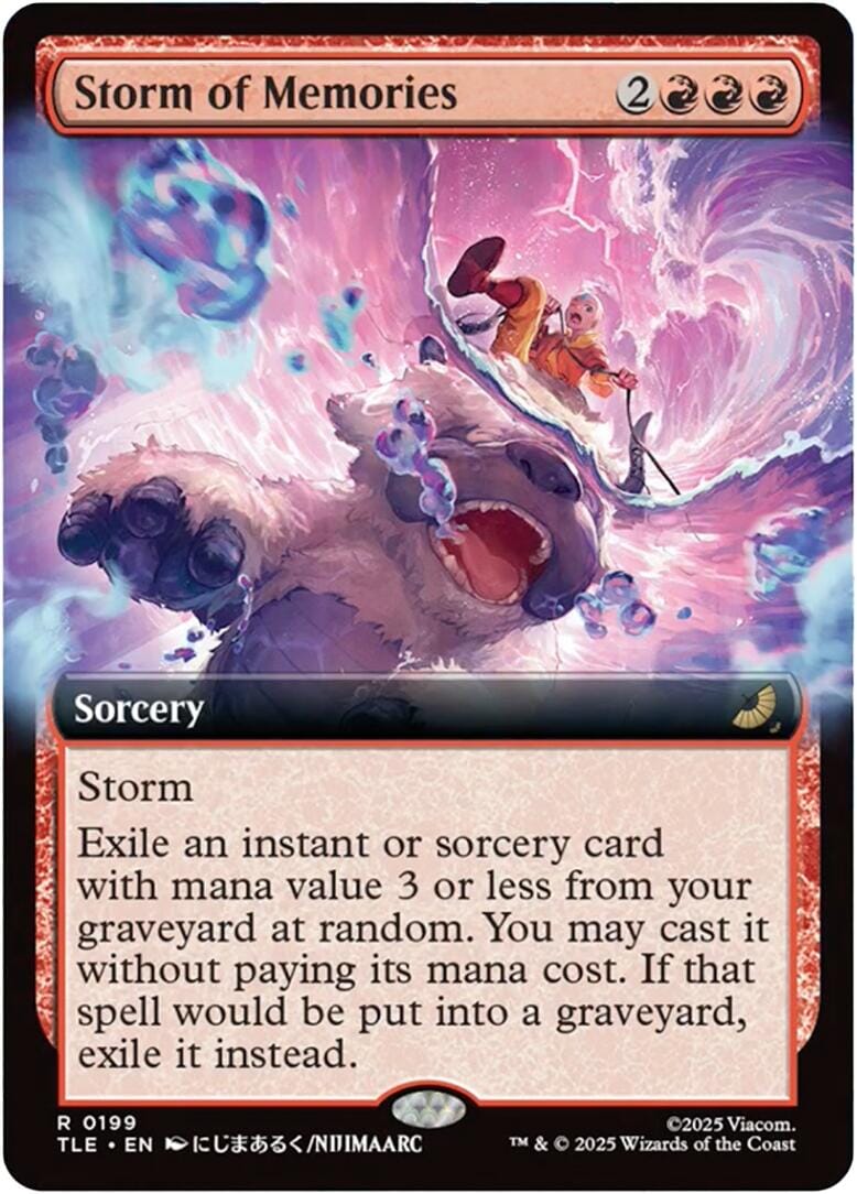 Storm of Memories (Extended Art) [Avatar: The Last Airbender: Eternal-Legal] MTG Single Magic: The Gathering  | Multizone: Comics And Games