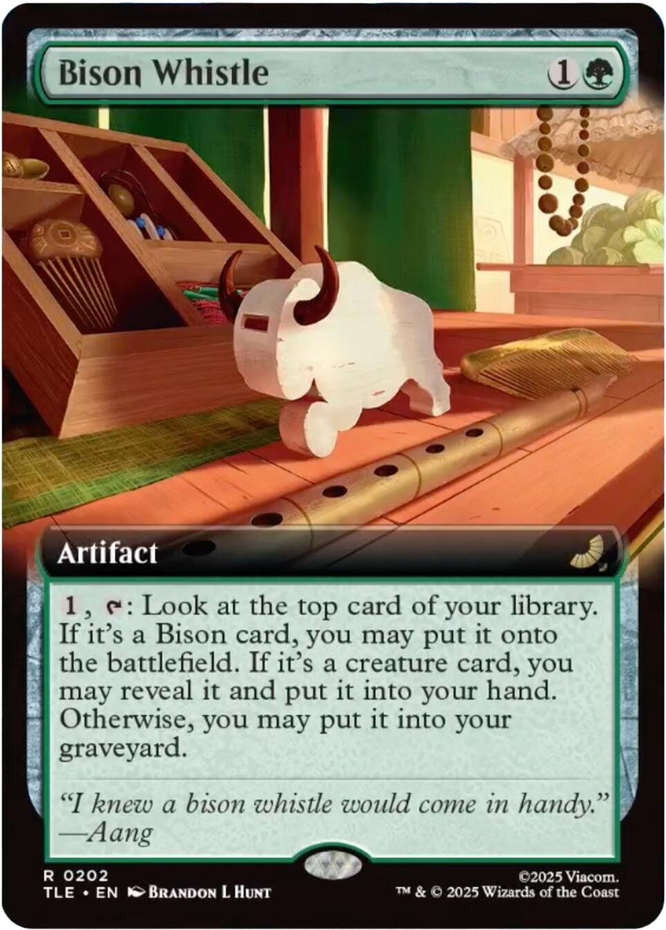Bison Whistle (Extended Art) [Avatar: The Last Airbender: Eternal-Legal] MTG Single Magic: The Gathering  | Multizone: Comics And Games