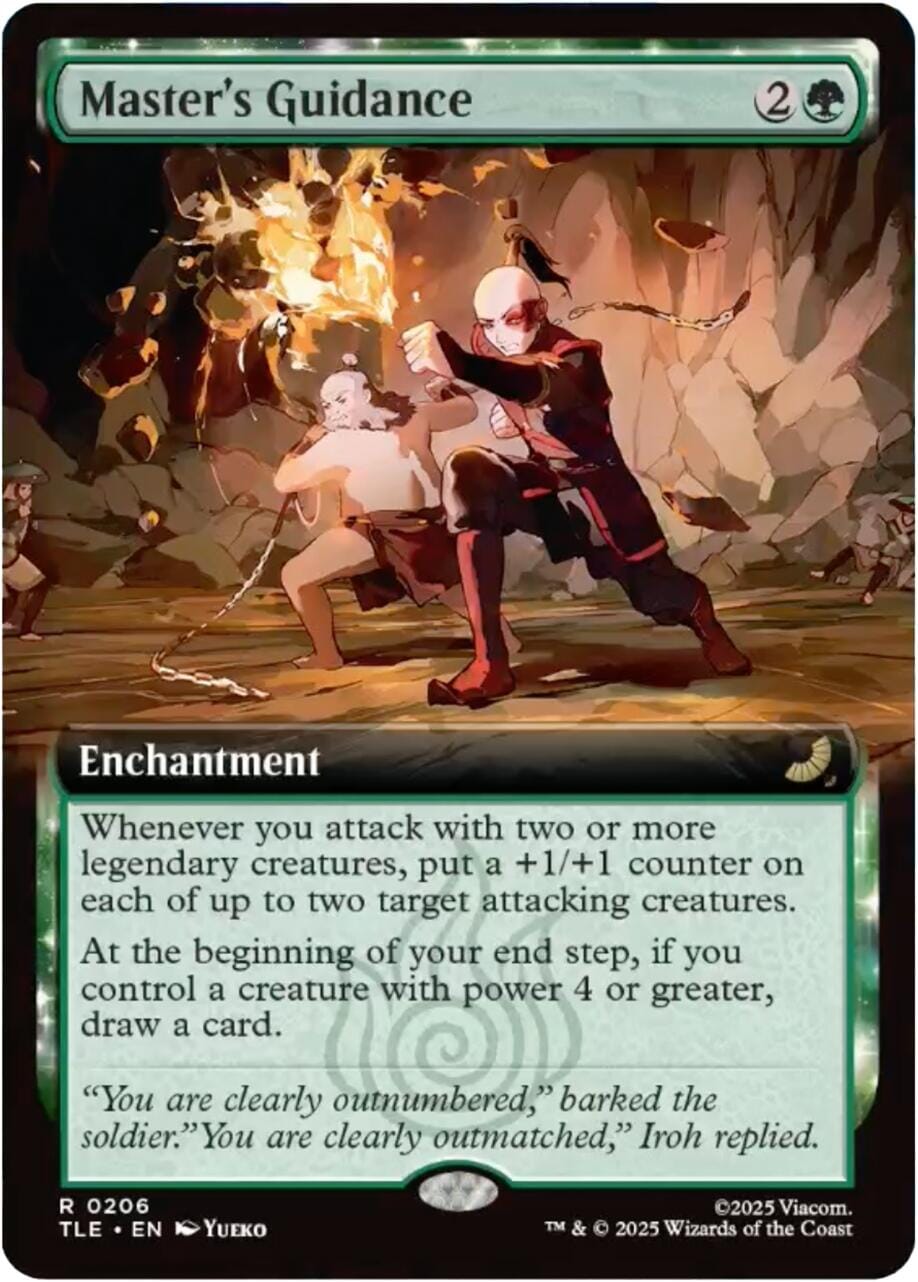 Master's Guidance (Extended Art) [Avatar: The Last Airbender: Eternal-Legal] MTG Single Magic: The Gathering  | Multizone: Comics And Games