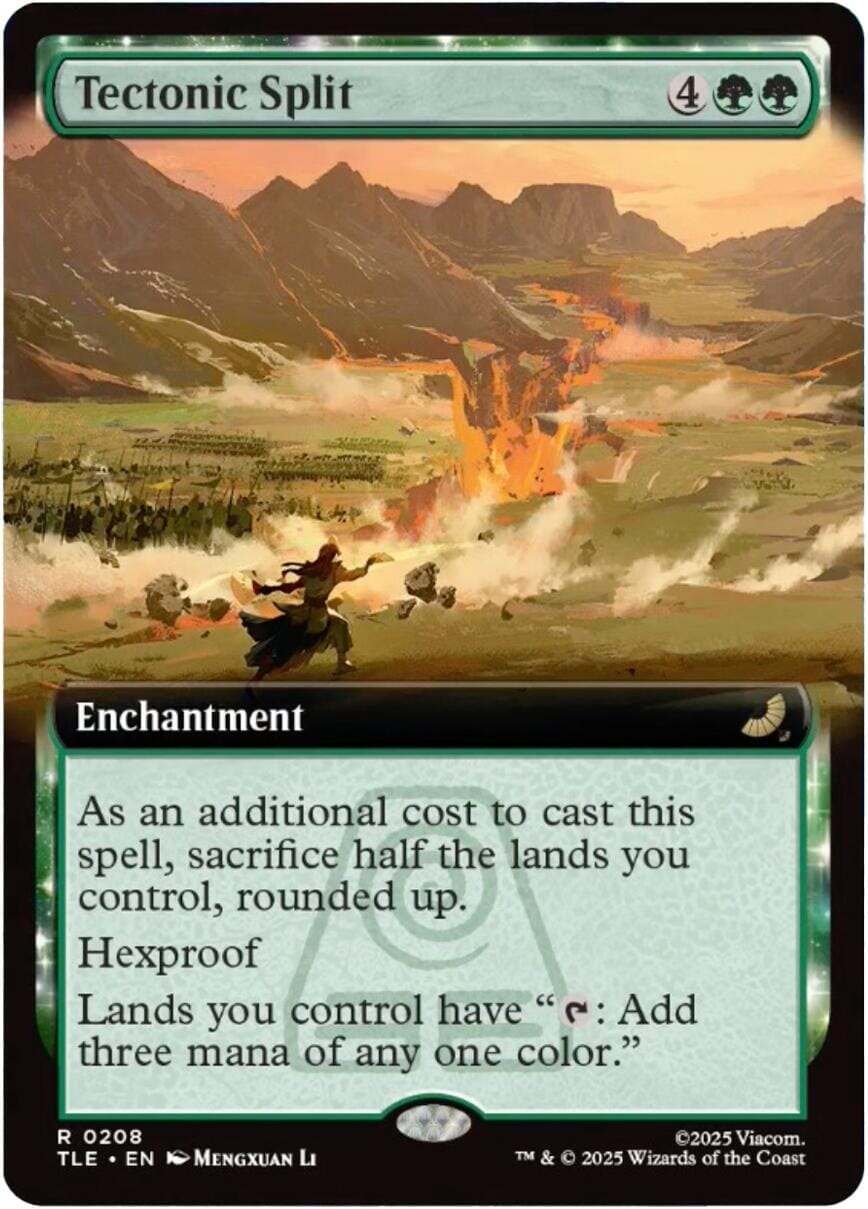 Tectonic Split (Extended Art) [Avatar: The Last Airbender: Eternal-Legal] MTG Single Magic: The Gathering  | Multizone: Comics And Games