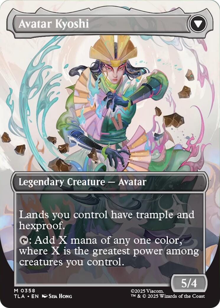 The Legend of Kyoshi (Borderless) [Avatar: The Last Airbender] MTG Single Magic: The Gathering  | Multizone: Comics And Games