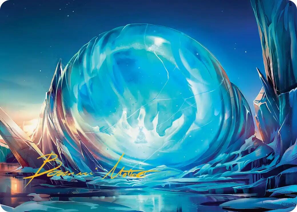 Aang's Iceberg Art Card (Gold-Stamped Signature) [Avatar: The Last Airbender Art Series] MTG Single Magic: The Gathering  | Multizone: Comics And Games