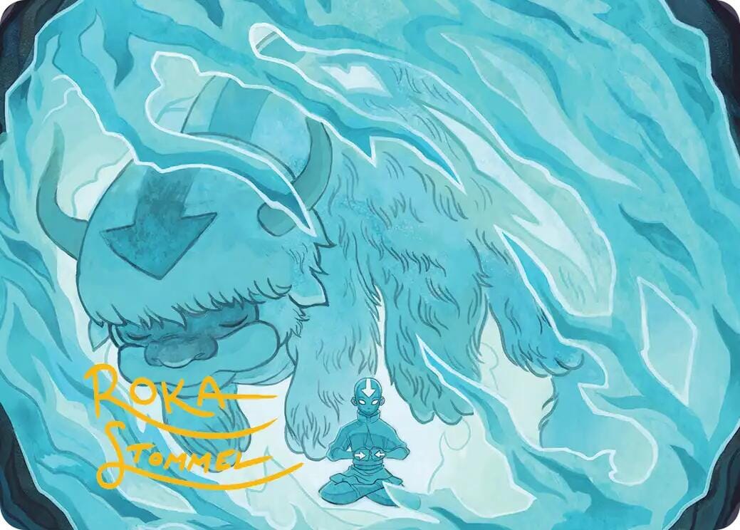 Aang's Iceberg 2 Art Card (Gold-Stamped Signature) [Avatar: The Last Airbender Art Series] MTG Single Magic: The Gathering  | Multizone: Comics And Games