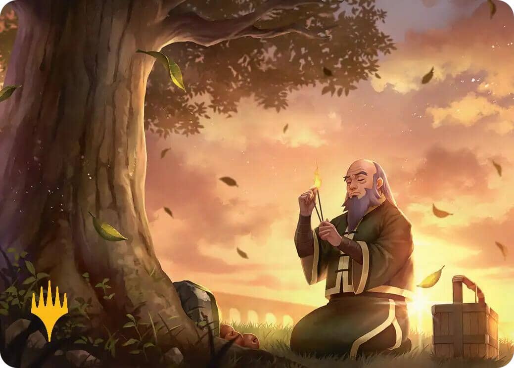 Bastion of Remembrance Art Card (Gold-Stamped Planeswalker Symbol) [Avatar: The Last Airbender Art Series] MTG Single Magic: The Gathering  | Multizone: Comics And Games