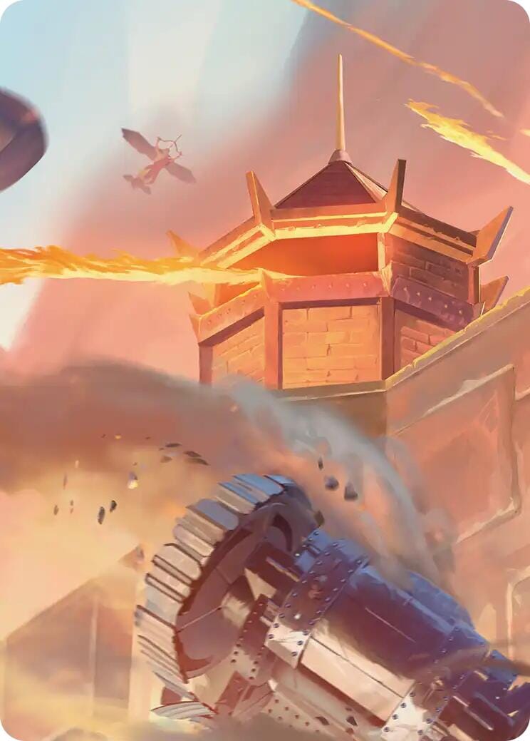 Fire Nation Turret Art Card [Avatar: The Last Airbender Art Series] MTG Single Magic: The Gathering  | Multizone: Comics And Games