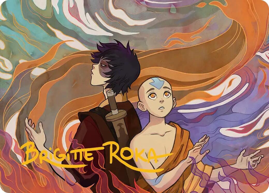 Fated Firepower Art Card (Gold-Stamped Signature) [Avatar: The Last Airbender Art Series] MTG Single Magic: The Gathering  | Multizone: Comics And Games