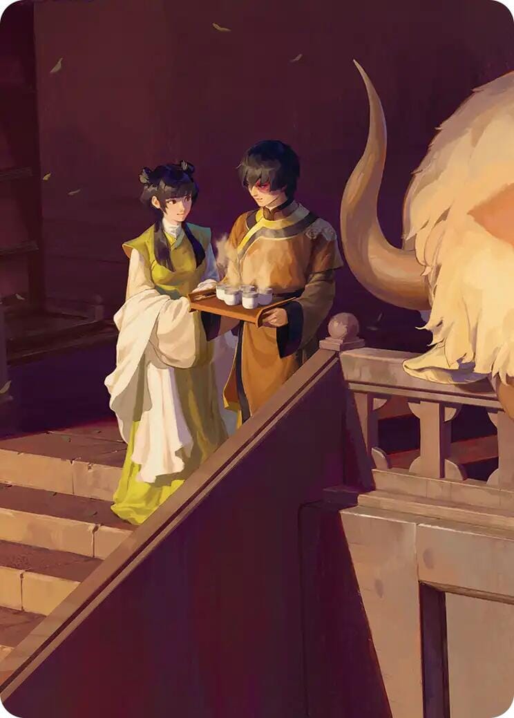 Mai and Zuko Art Card [Avatar: The Last Airbender Art Series] MTG Single Magic: The Gathering  | Multizone: Comics And Games