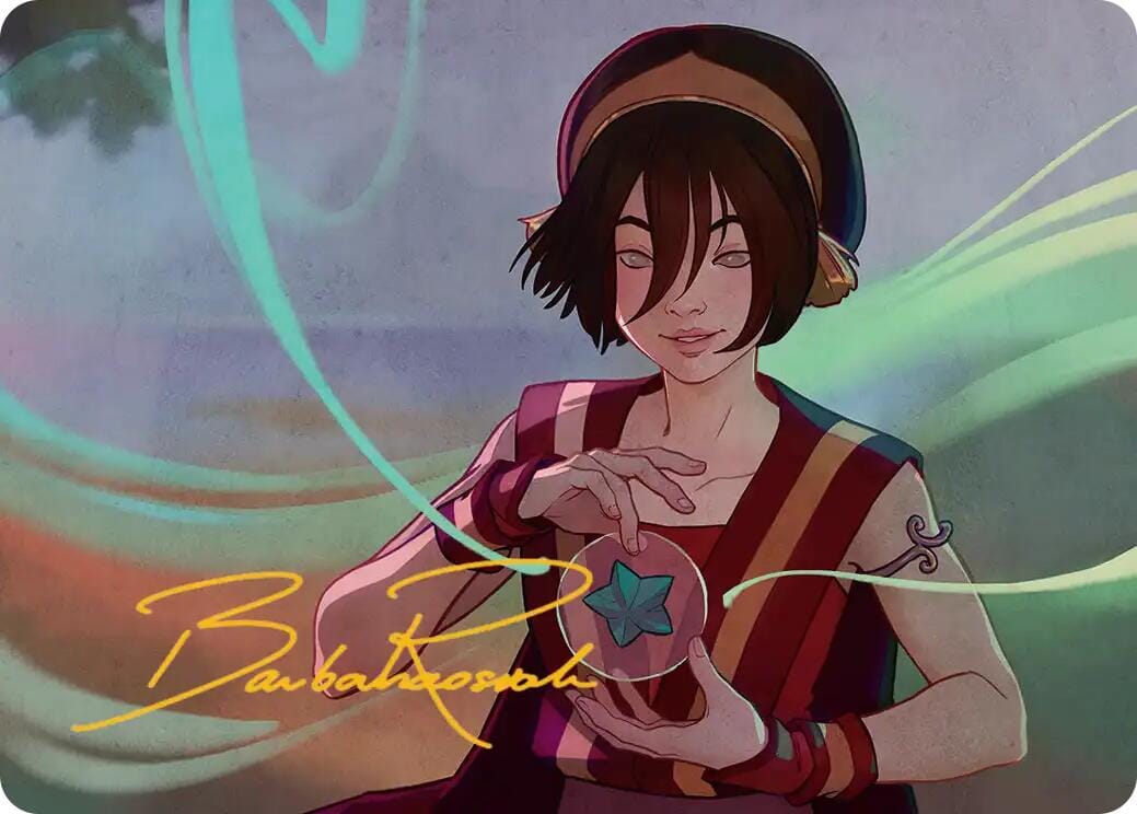 Toph, the First Metalbender Art Card (Gold-Stamped Signature) [Avatar: The Last Airbender Art Series] MTG Single Magic: The Gathering  | Multizone: Comics And Games
