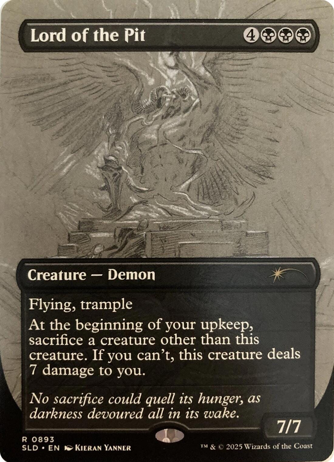 Lord of the Pit (Sketch Showcase) [Secret Lair Drop Series] MTG Single Magic: The Gathering  | Multizone: Comics And Games