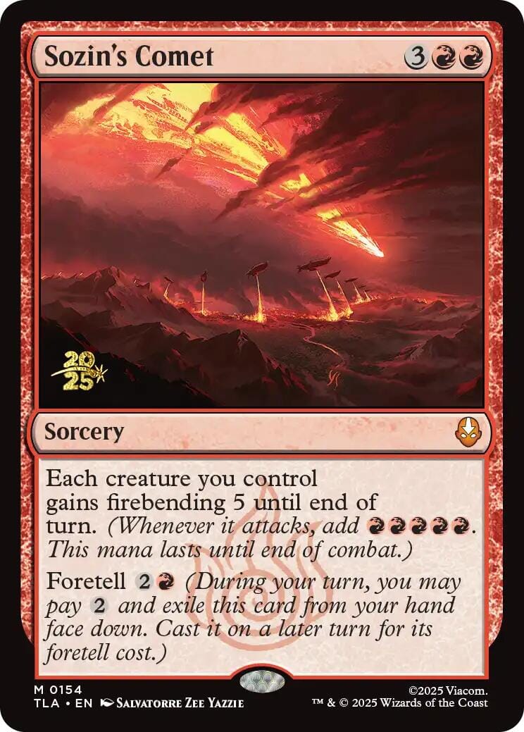 Sozin's Comet [Avatar: The Last Airbender Prerelease Cards] MTG Single Magic: The Gathering  | Multizone: Comics And Games