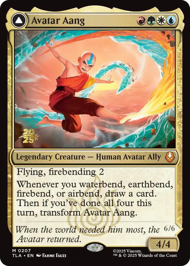 Avatar Aang [Avatar: The Last Airbender Prerelease Cards] MTG Single Magic: The Gathering  | Multizone: Comics And Games
