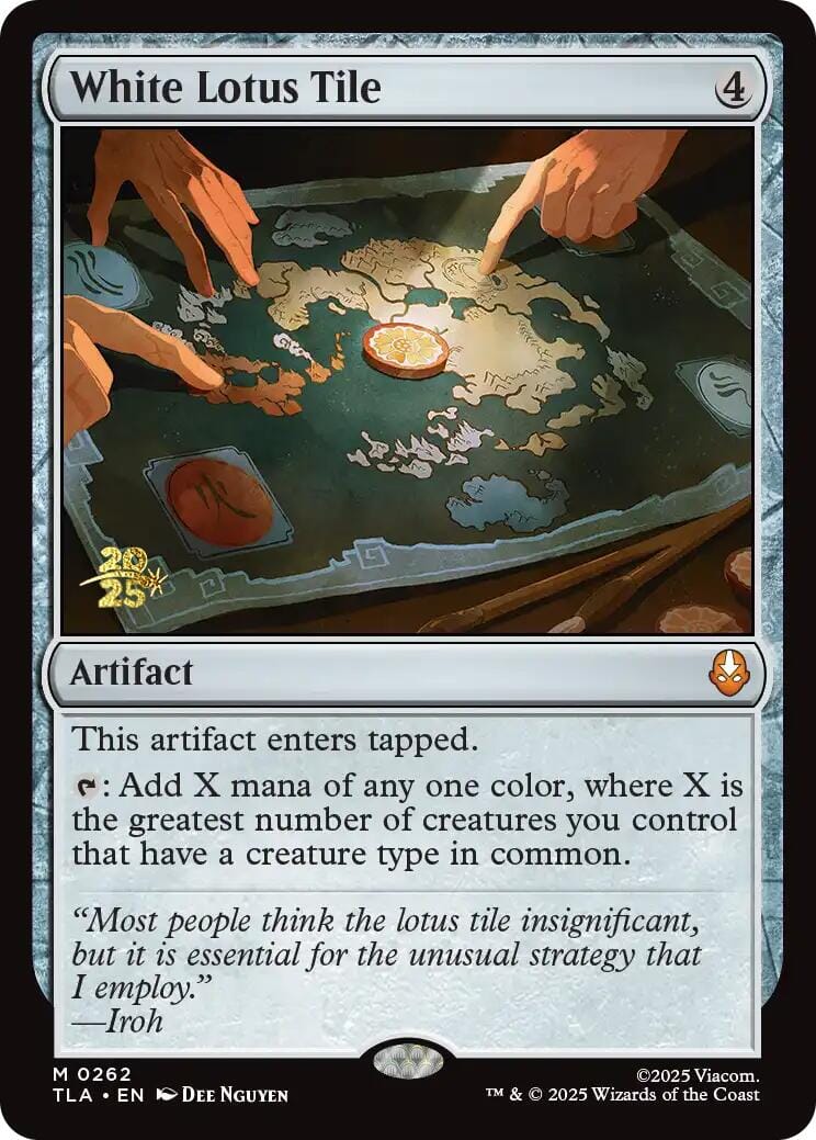 White Lotus Tile [Avatar: The Last Airbender Prerelease Cards] MTG Single Magic: The Gathering  | Multizone: Comics And Games
