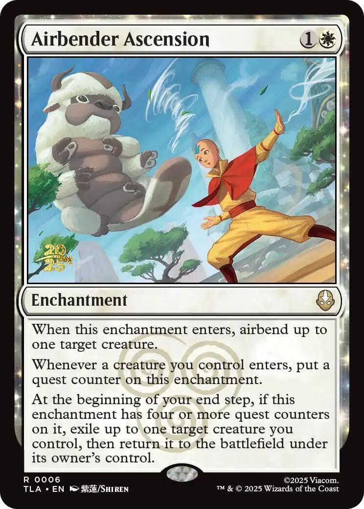 Airbender Ascension [Avatar: The Last Airbender Prerelease Cards] MTG Single Magic: The Gathering  | Multizone: Comics And Games