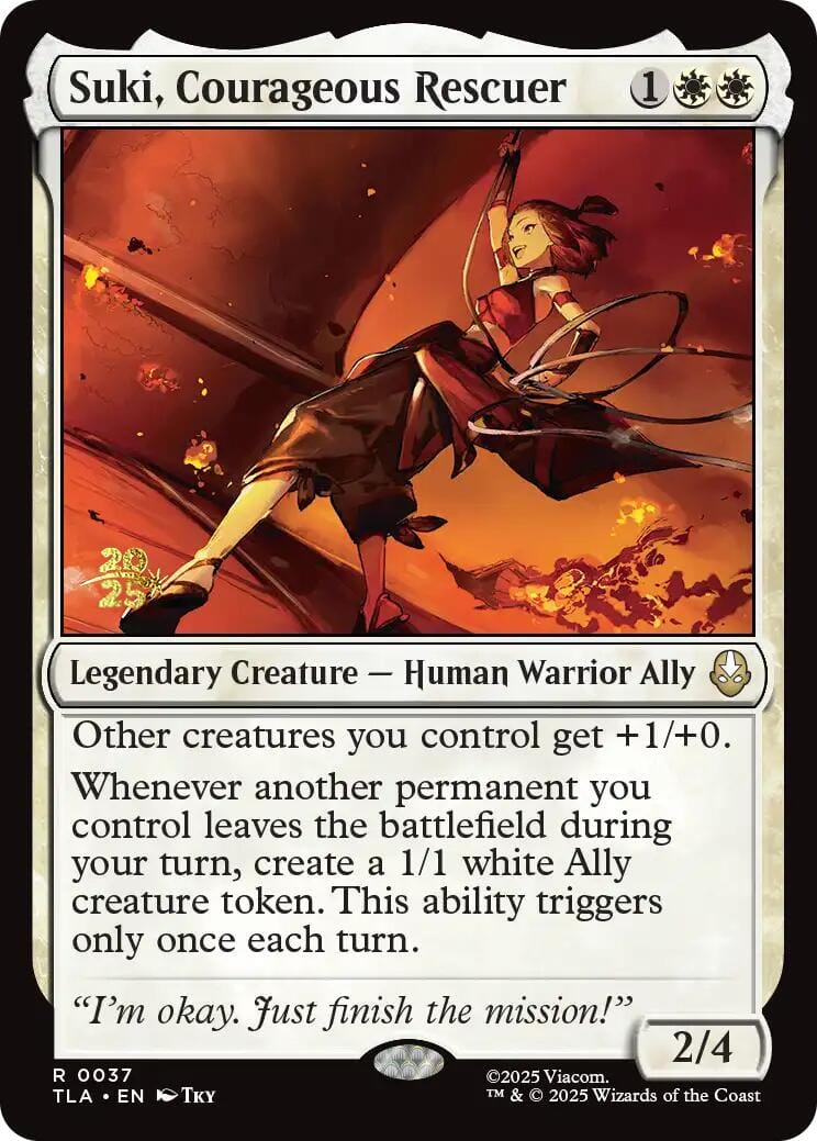 Suki, Courageous Rescuer [Avatar: The Last Airbender Prerelease Cards] MTG Single Magic: The Gathering  | Multizone: Comics And Games