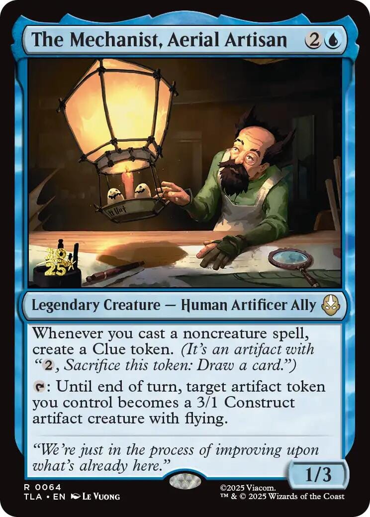 The Mechanist, Aerial Artisan [Avatar: The Last Airbender Prerelease Cards] MTG Single Magic: The Gathering  | Multizone: Comics And Games