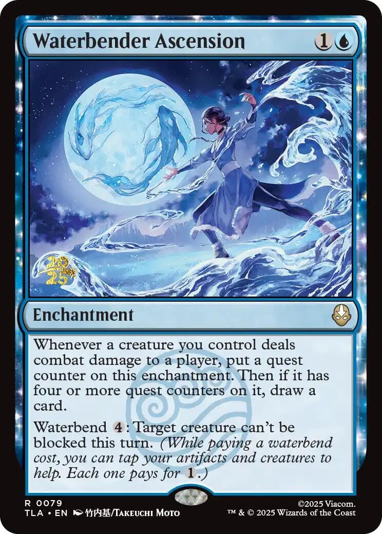 Waterbender Ascension [Avatar: The Last Airbender Prerelease Cards] MTG Single Magic: The Gathering  | Multizone: Comics And Games