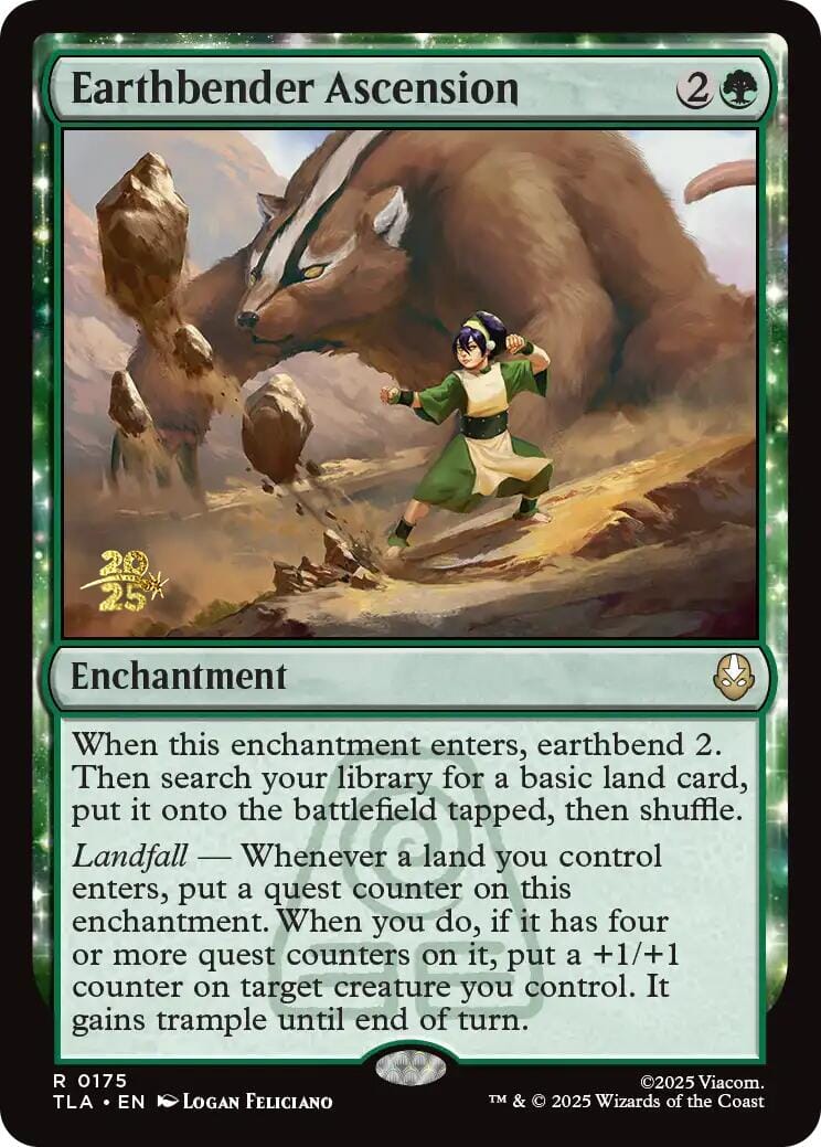Earthbender Ascension [Avatar: The Last Airbender Prerelease Cards] MTG Single Magic: The Gathering  | Multizone: Comics And Games
