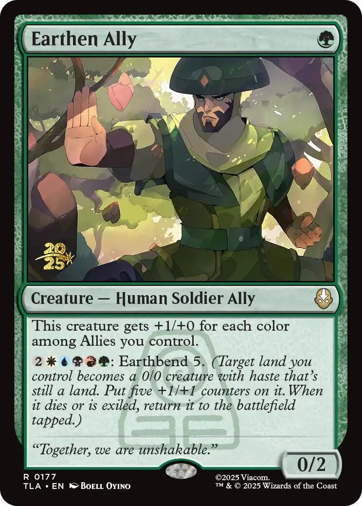 Earthen Ally [Avatar: The Last Airbender Prerelease Cards] MTG Single Magic: The Gathering  | Multizone: Comics And Games