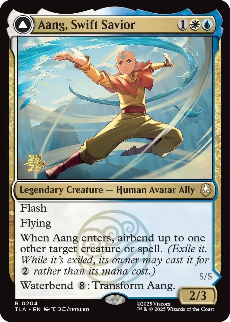 Aang, Swift Savior [Avatar: The Last Airbender Prerelease Cards] MTG Single Magic: The Gathering  | Multizone: Comics And Games