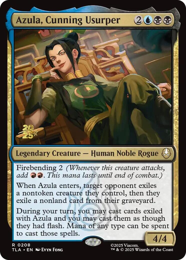 Azula, Cunning Usurper [Avatar: The Last Airbender Prerelease Cards] MTG Single Magic: The Gathering  | Multizone: Comics And Games