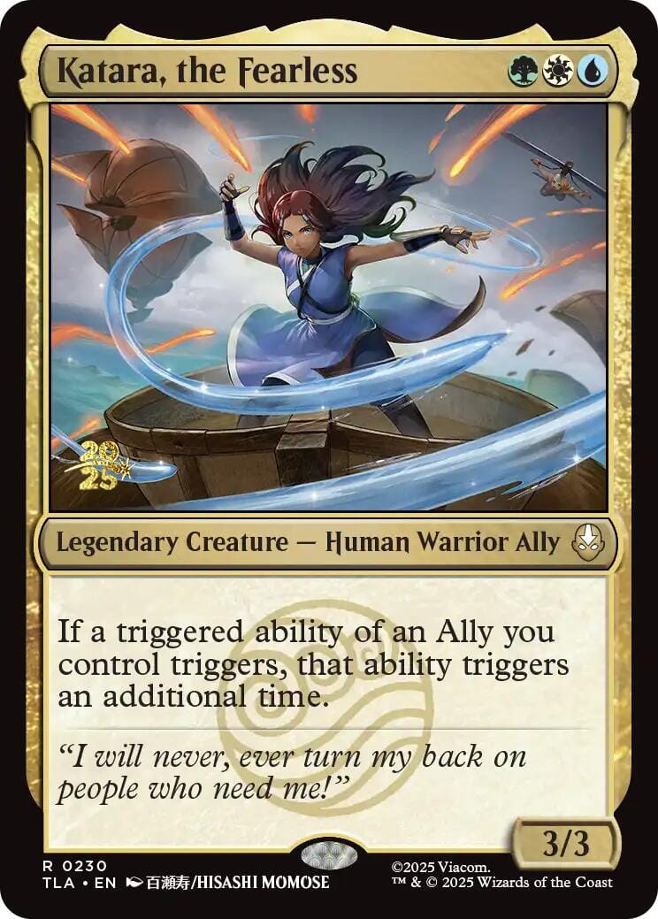 Katara, the Fearless [Avatar: The Last Airbender Prerelease Cards] MTG Single Magic: The Gathering  | Multizone: Comics And Games