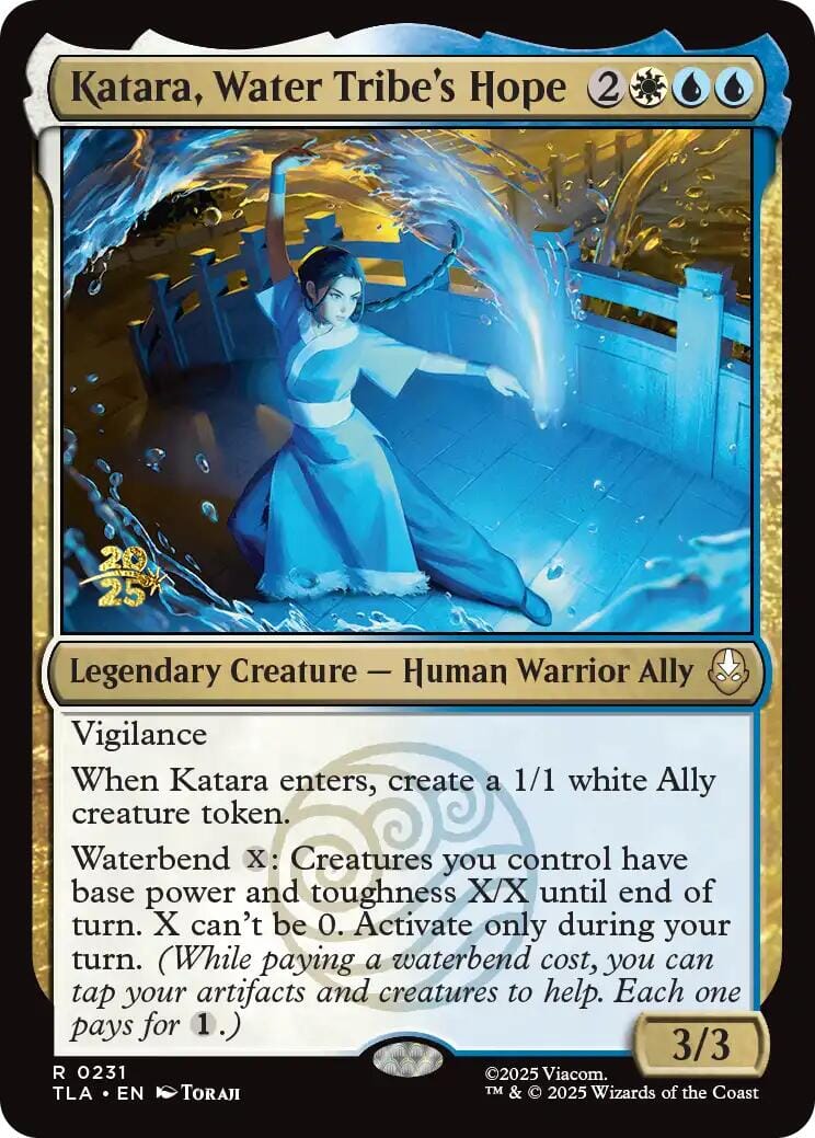Katara, Water Tribe's Hope [Avatar: The Last Airbender Prerelease Cards] MTG Single Magic: The Gathering  | Multizone: Comics And Games