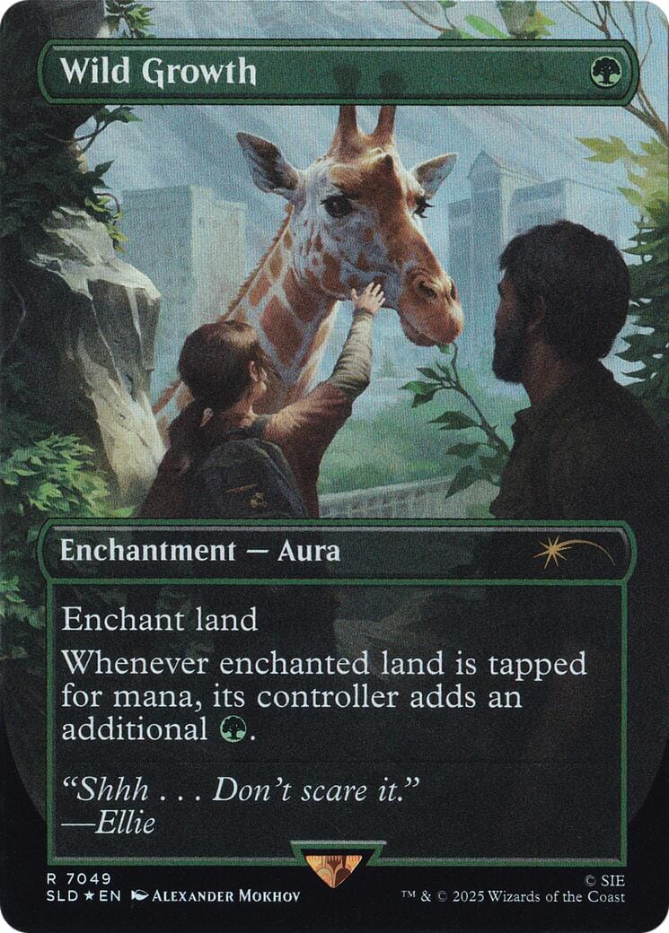 Wild Growth (Rainbow Foil) [Secret Lair Drop Series] MTG Single Magic: The Gathering  | Multizone: Comics And Games
