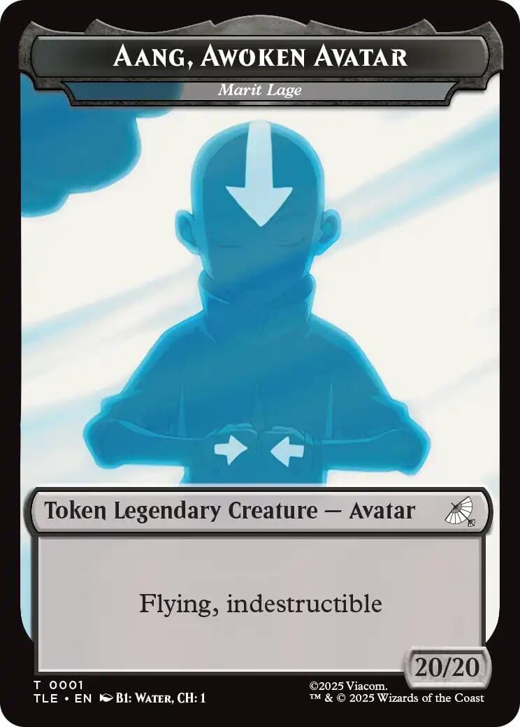 Aang, Awoken Avatar - Marit Lage // Treasure Double-Sided Token [Avatar: The Last Airbender: Eternal-Legal Tokens] MTG Single Magic: The Gathering  | Multizone: Comics And Games