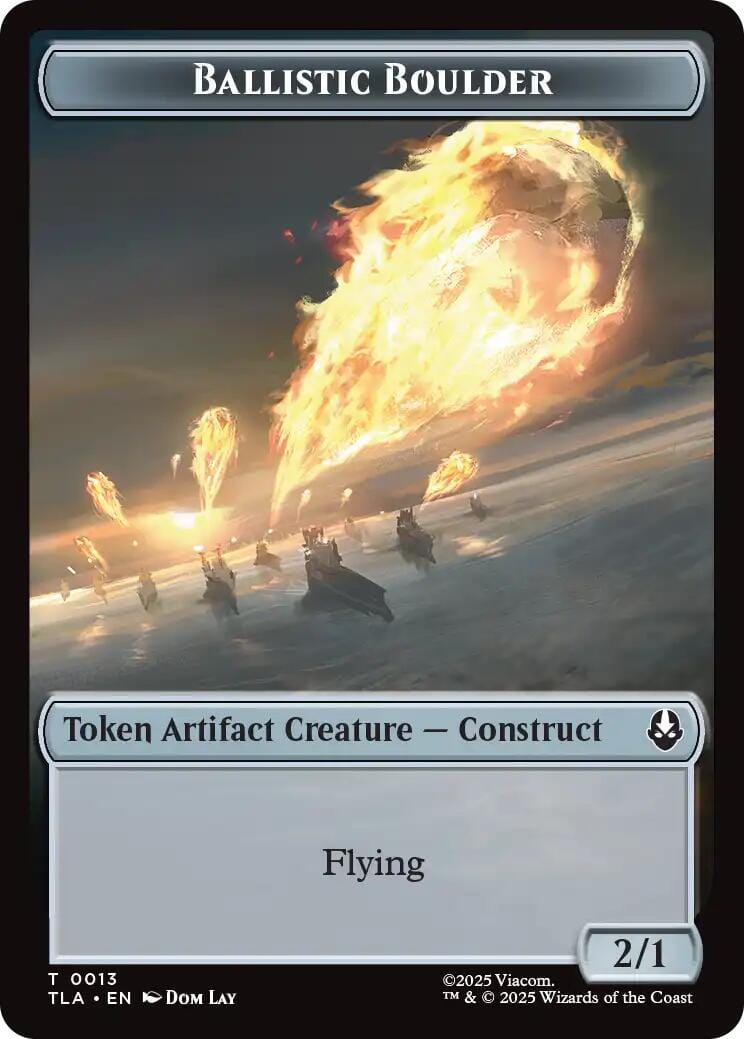 Ballistic Boulder // Soldier (0011) Double-Sided Token [Avatar: The Last Airbender Tokens] MTG Single Magic: The Gathering  | Multizone: Comics And Games